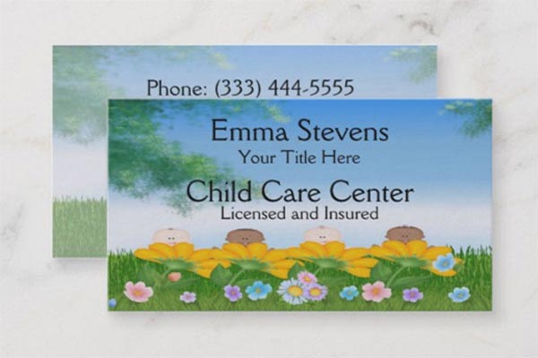 Daycare Business Card Templates | Free & Premium PSD, Vector, EPS, PNG, Ai, Word ( Doc ), Publisher, InDesign Formats Download